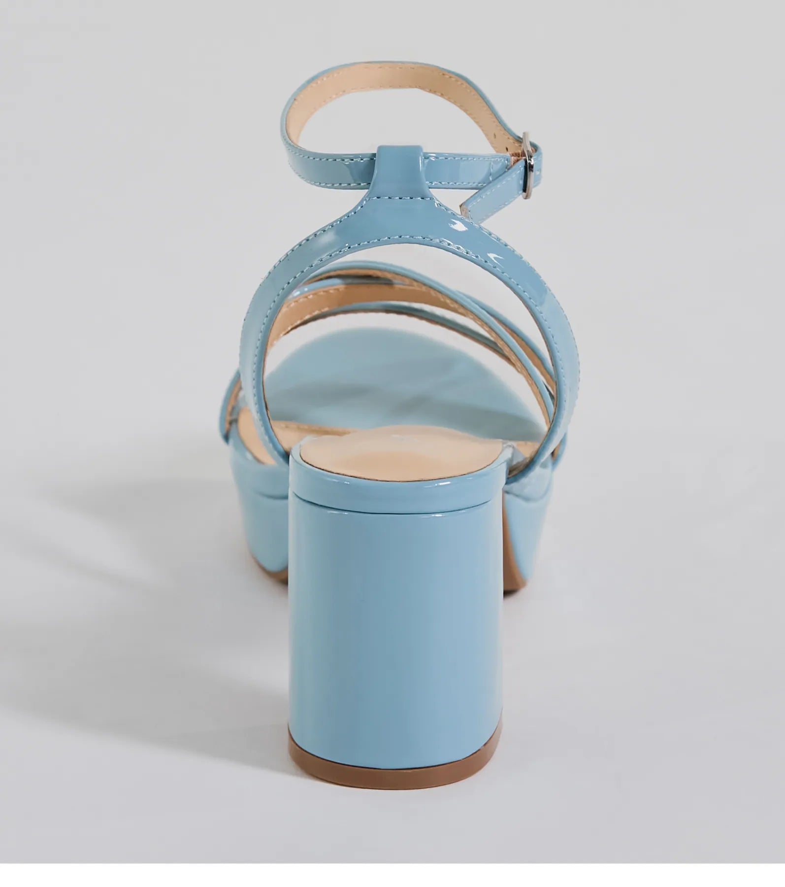 Flirty Sophistication Strappy Platform Block Heels - Image 8