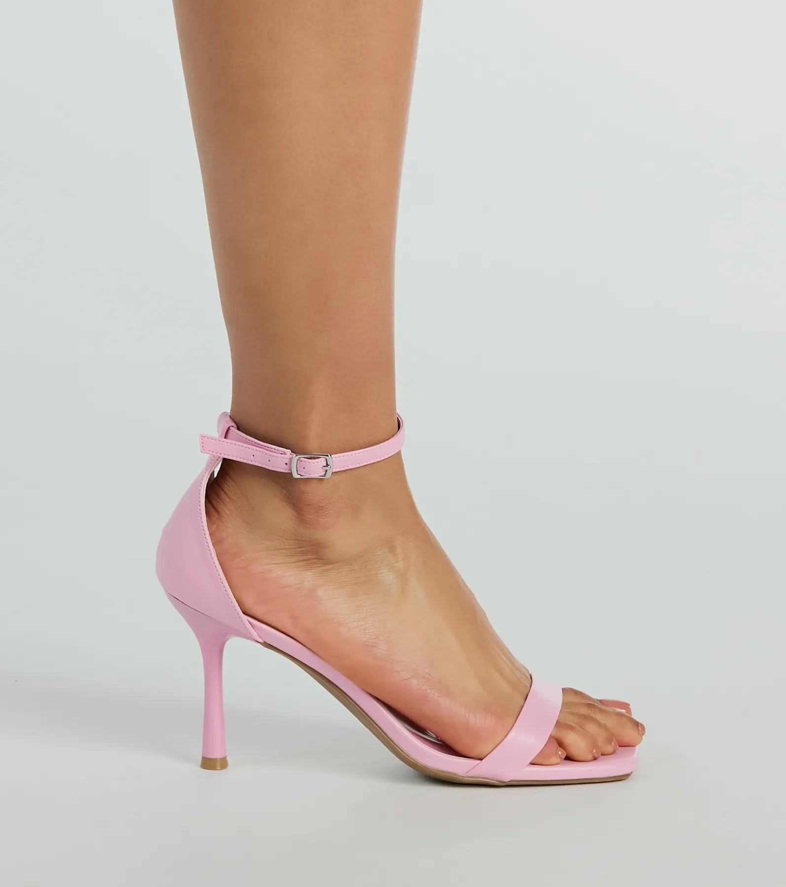 Step Out In Chic Faux Leather Stiletto Heels - Image 7