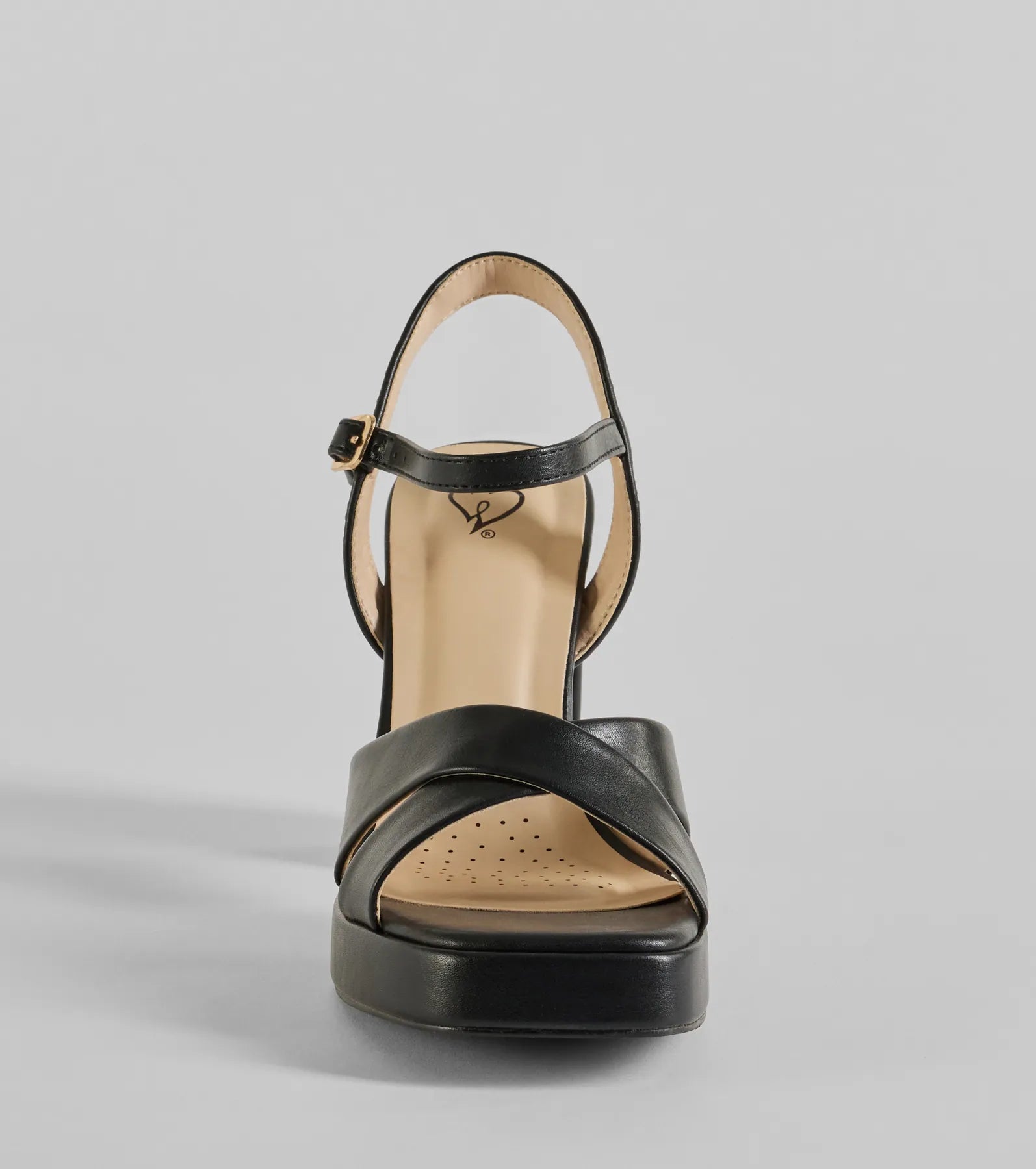 Timeless Treasure Criss-Cross Platform Block Heels - Image 3