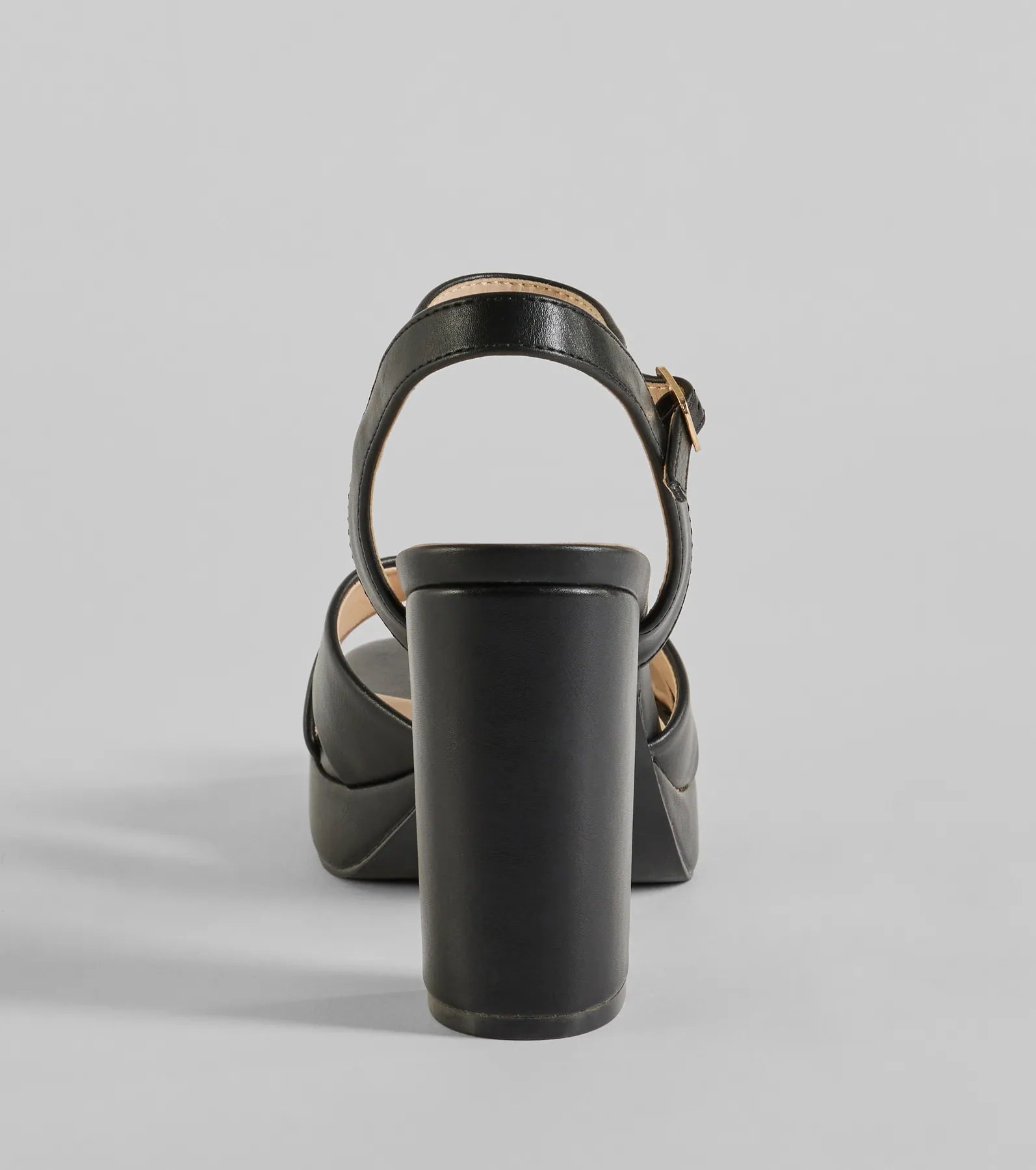 Timeless Treasure Criss-Cross Platform Block Heels - Image 4