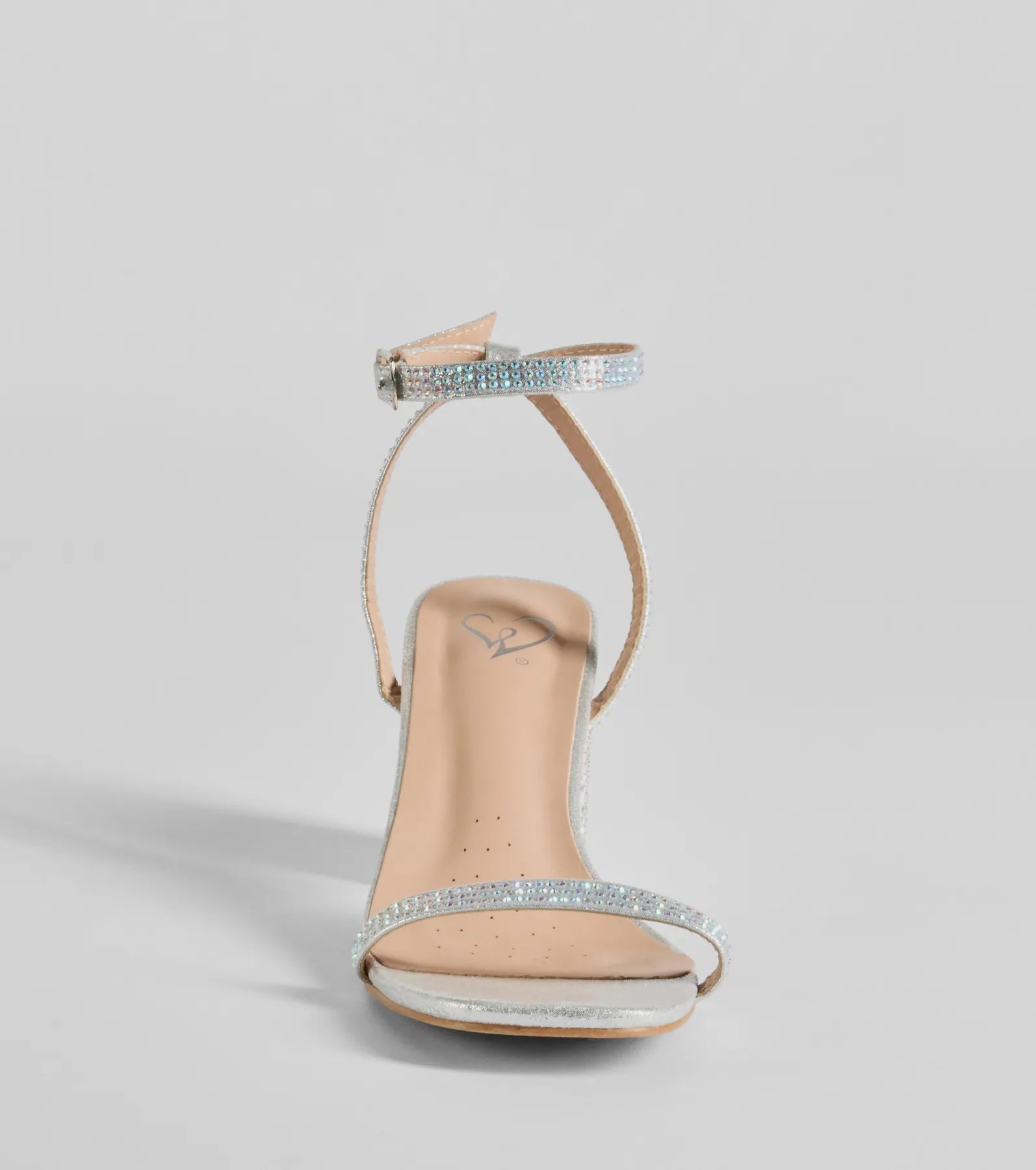 Glamour Ensured Rhinestone Glitter Block Heels - Image 3