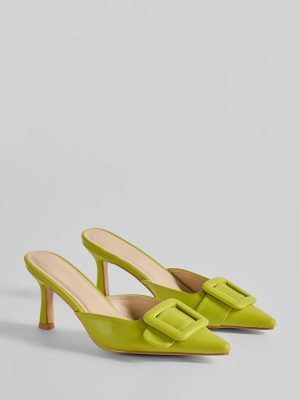 Get To The Point Belt Closed Toe Stiletto Pumps