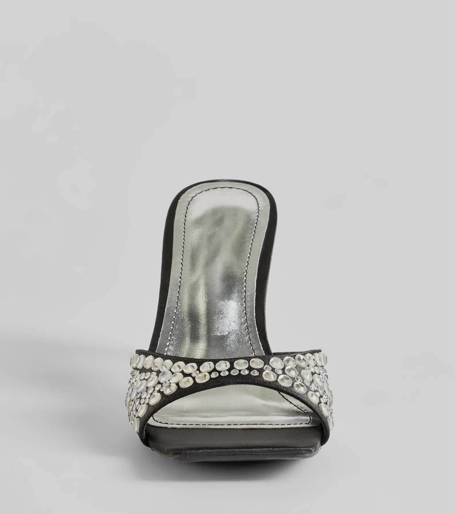 All About Glam Rhinestone Satin Stiletto Heels - Image 3