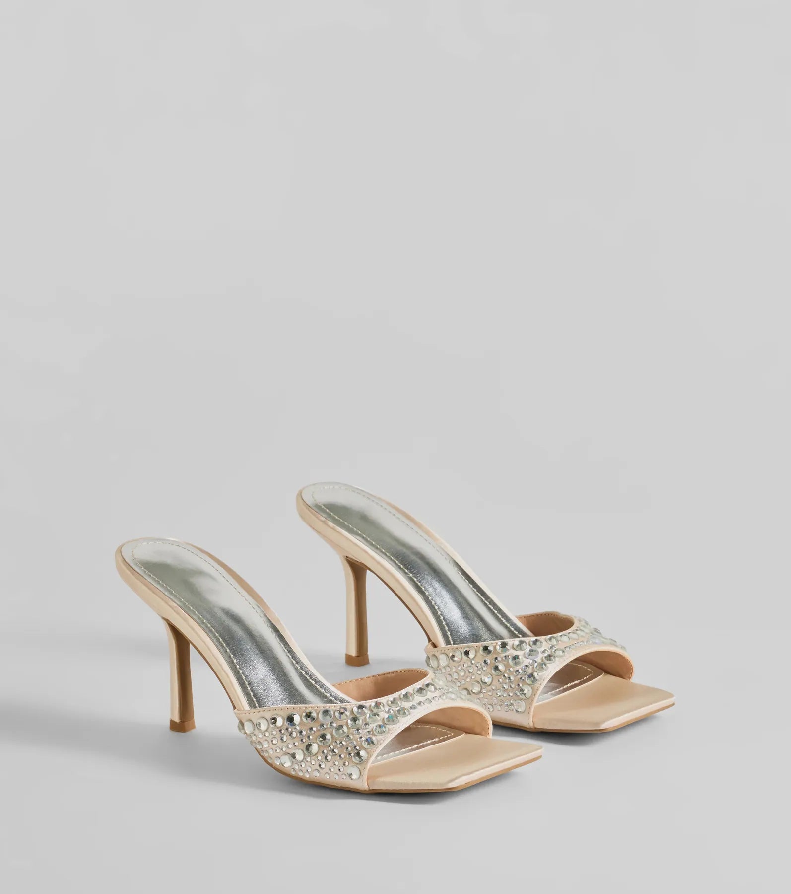 All About Glam Rhinestone Satin Stiletto Heels - Image 5