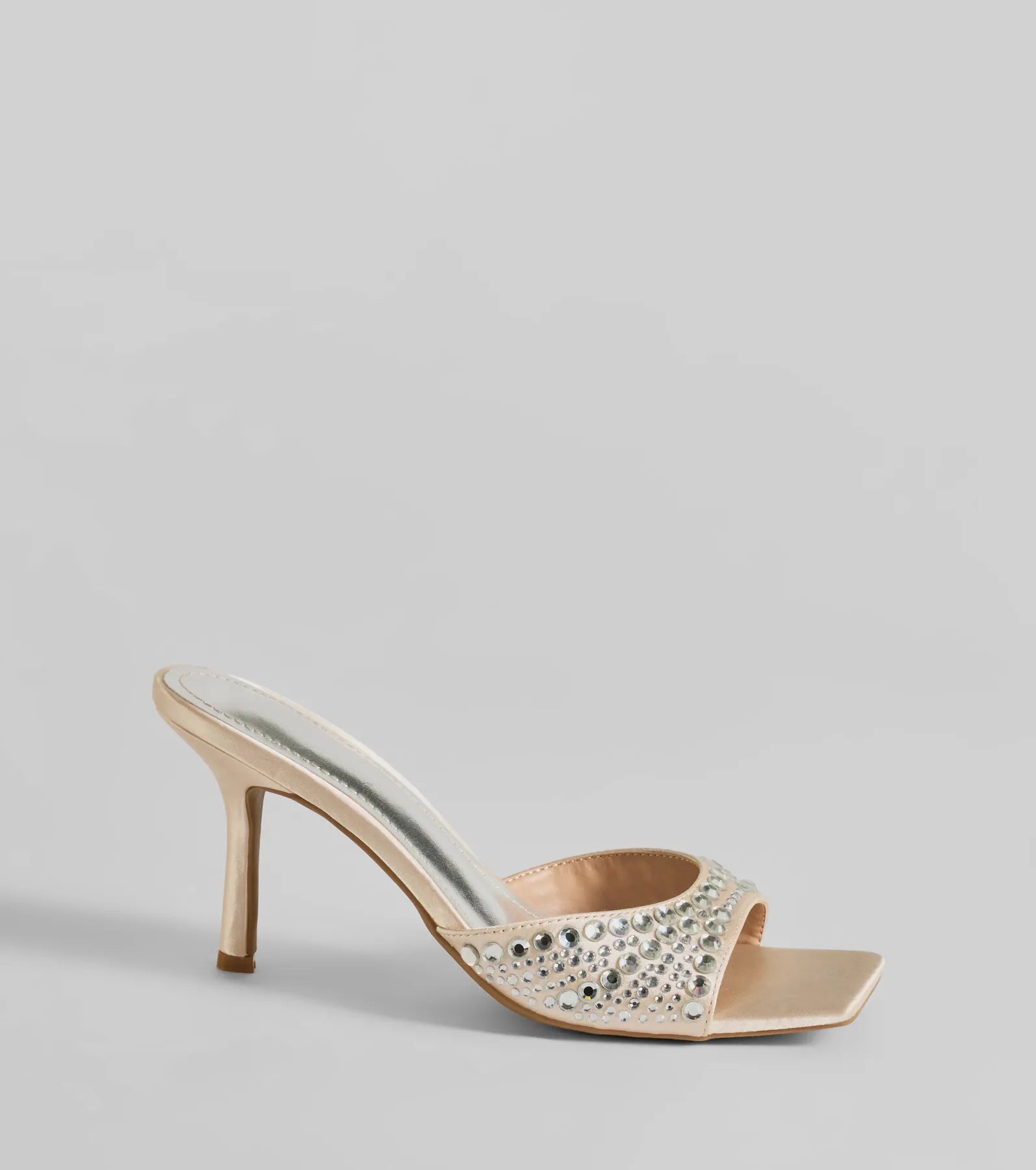 All About Glam Rhinestone Satin Stiletto Heels - Image 6