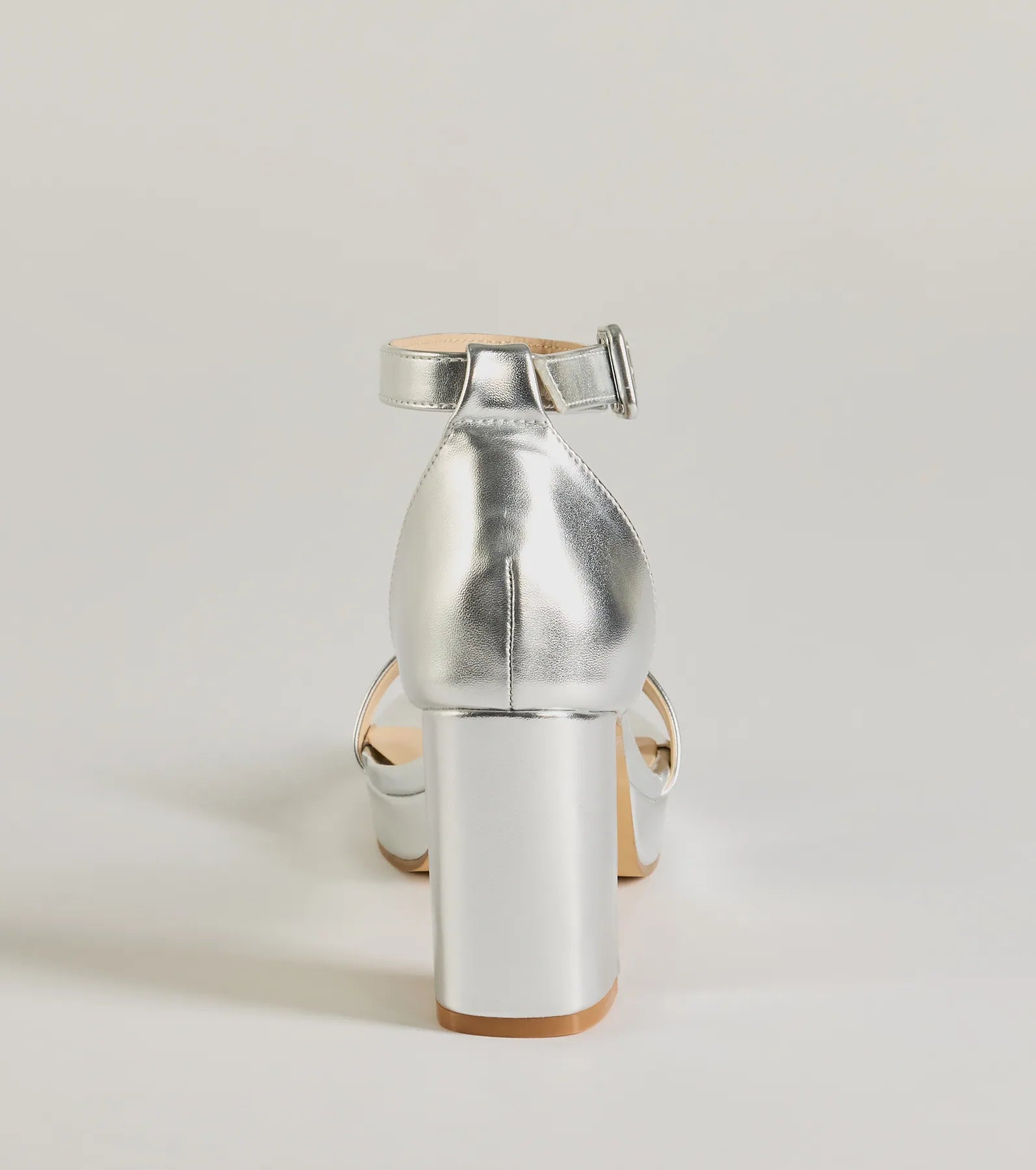 Shimmer and Shine Metallic Platform Block Heels - Image 4