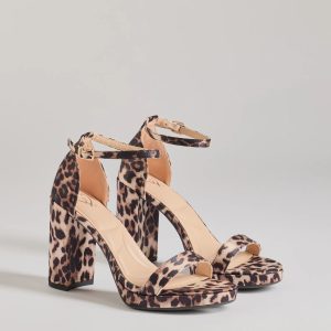 Untamed Glam Leopard Print Block Heels