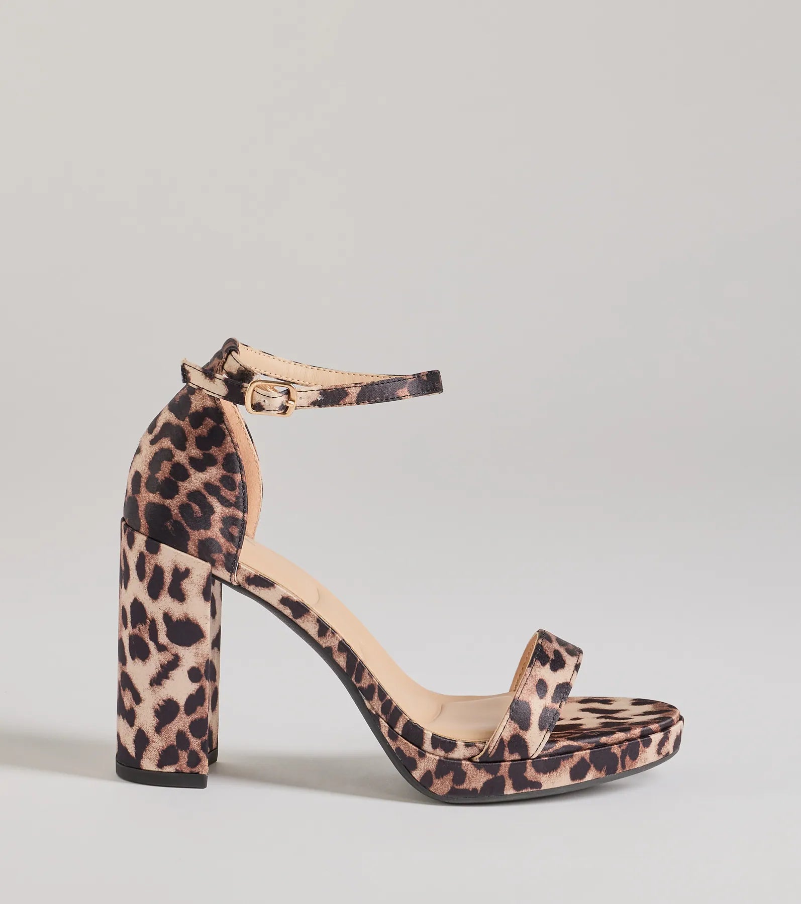 Untamed Glam Leopard Print Block Heels - Image 2