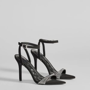 Sparkly Chic Rhinestone Strap Stiletto Heels