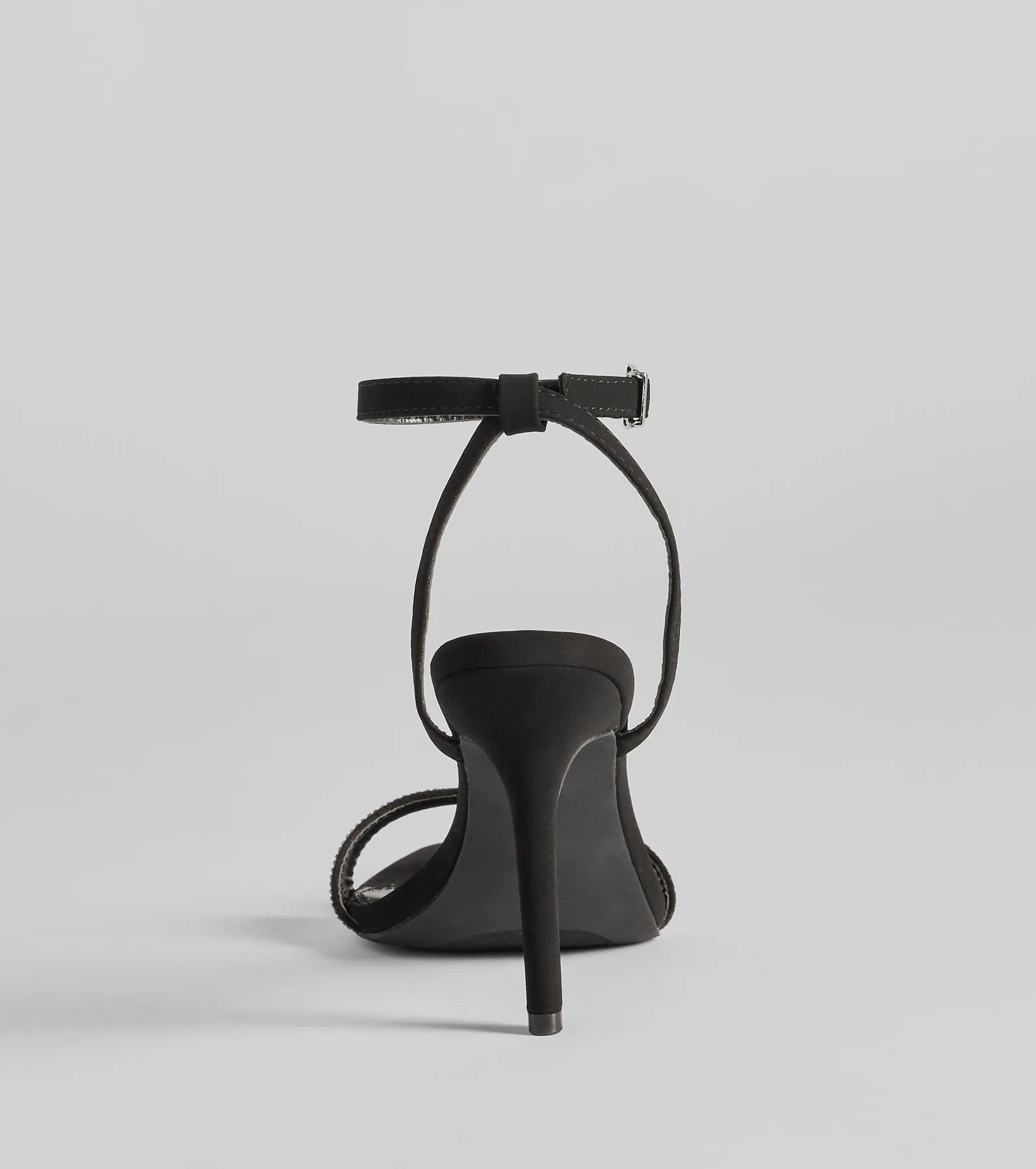 Sparkly Chic Rhinestone Strap Stiletto Heels - Image 4