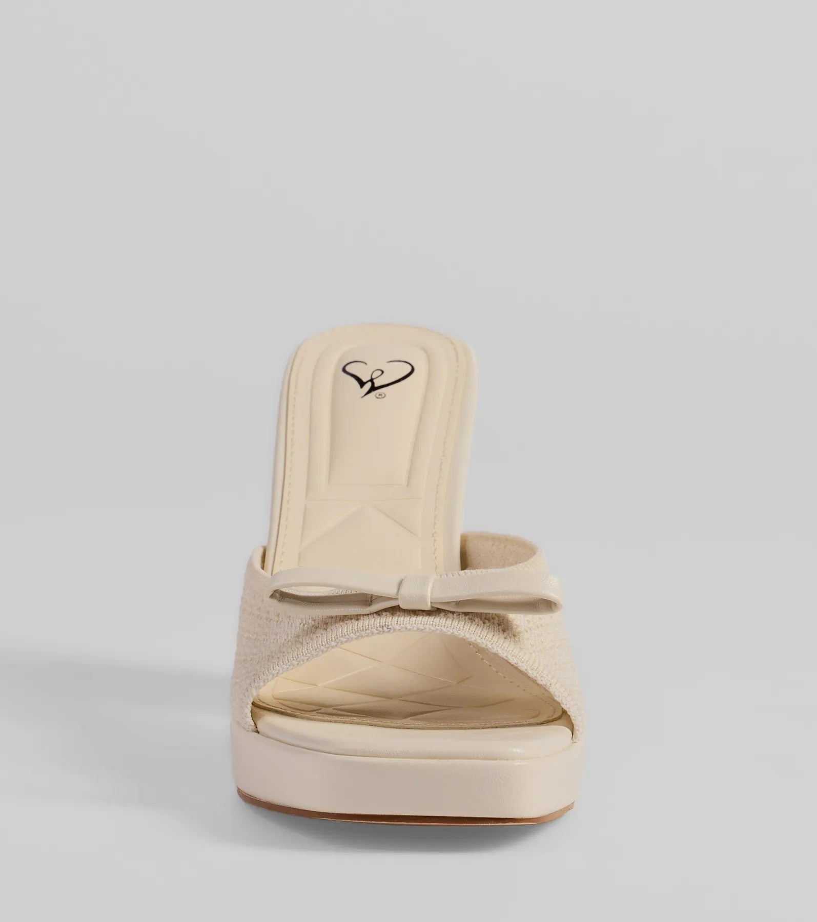 Cute Vibes Bow Platform Knit Mules - Image 7