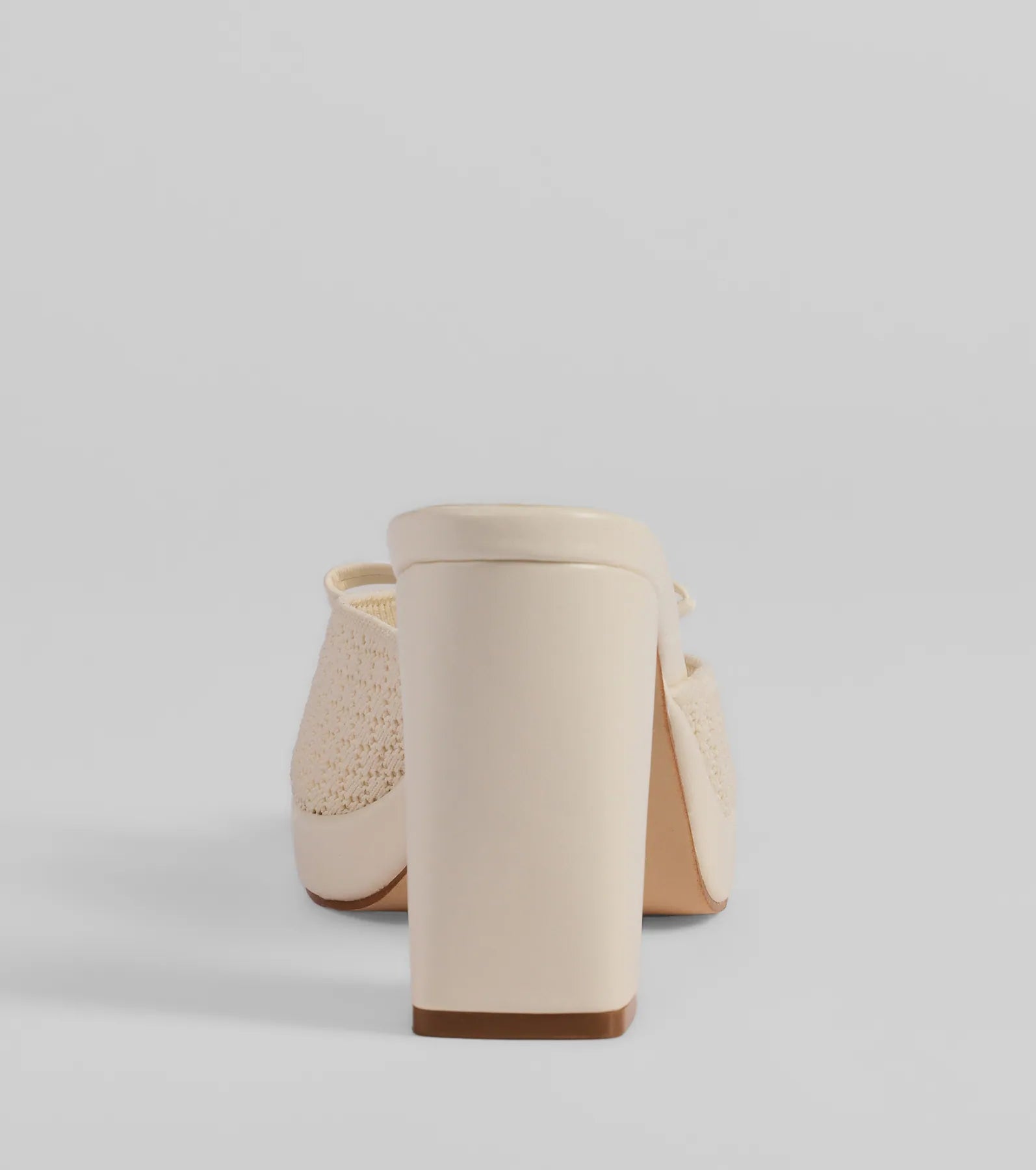 Cute Vibes Bow Platform Knit Mules - Image 8