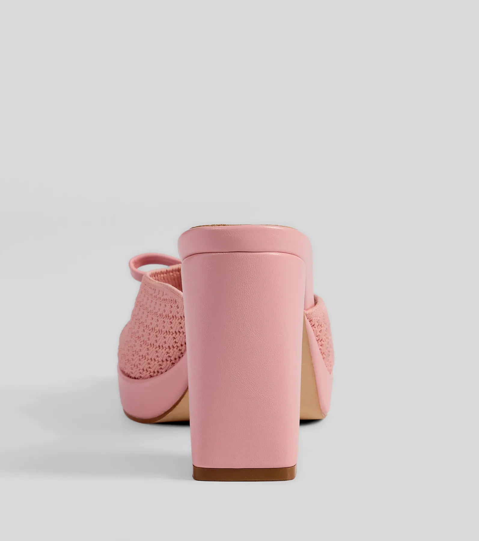 Cute Vibes Bow Platform Knit Mules - Image 4