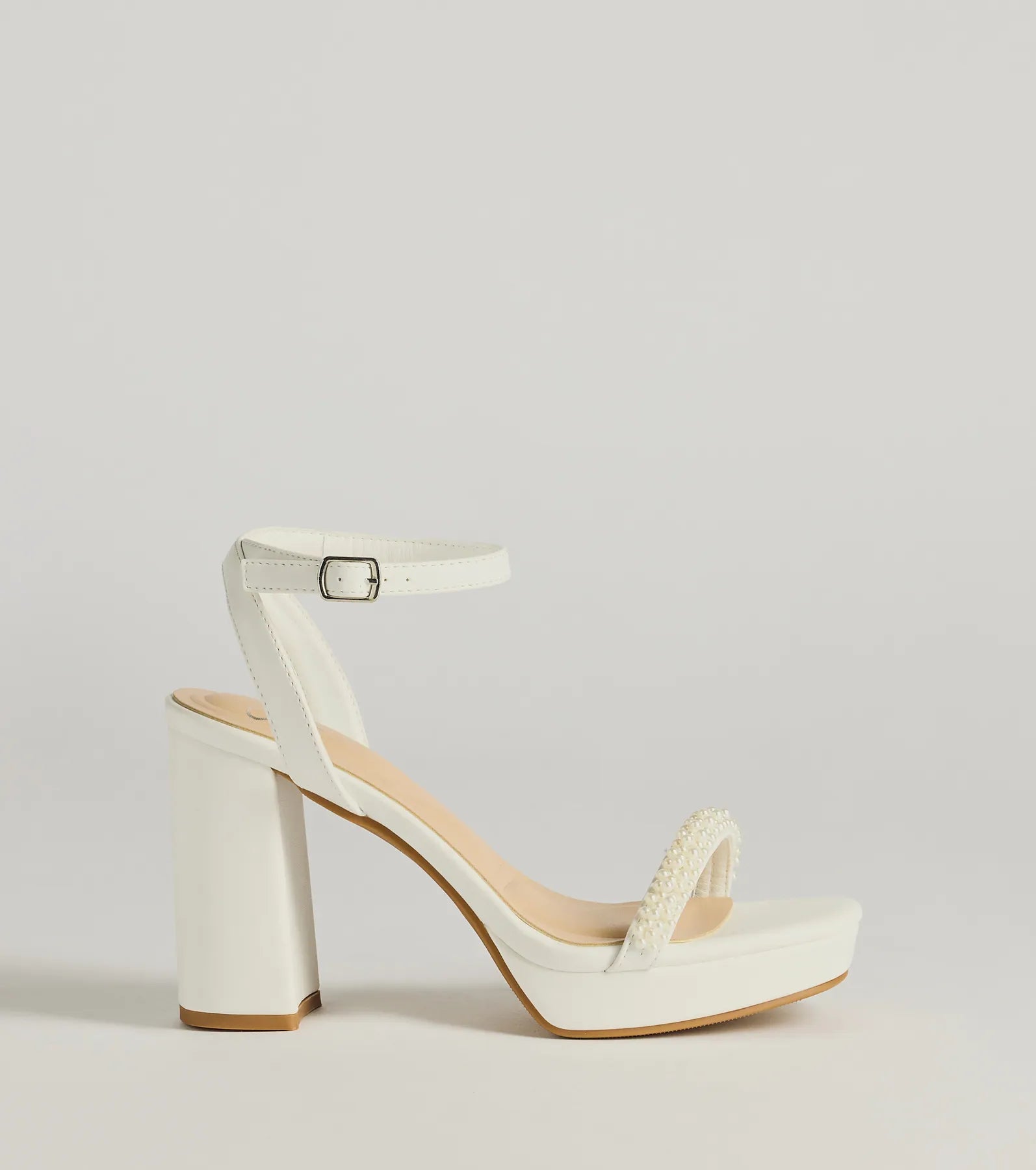 Another Status Faux Pearl Platform Heels - Image 2