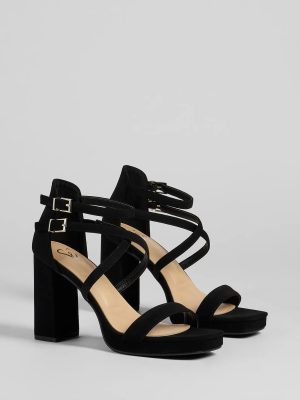 Slay Every Step Strappy Platform Heels