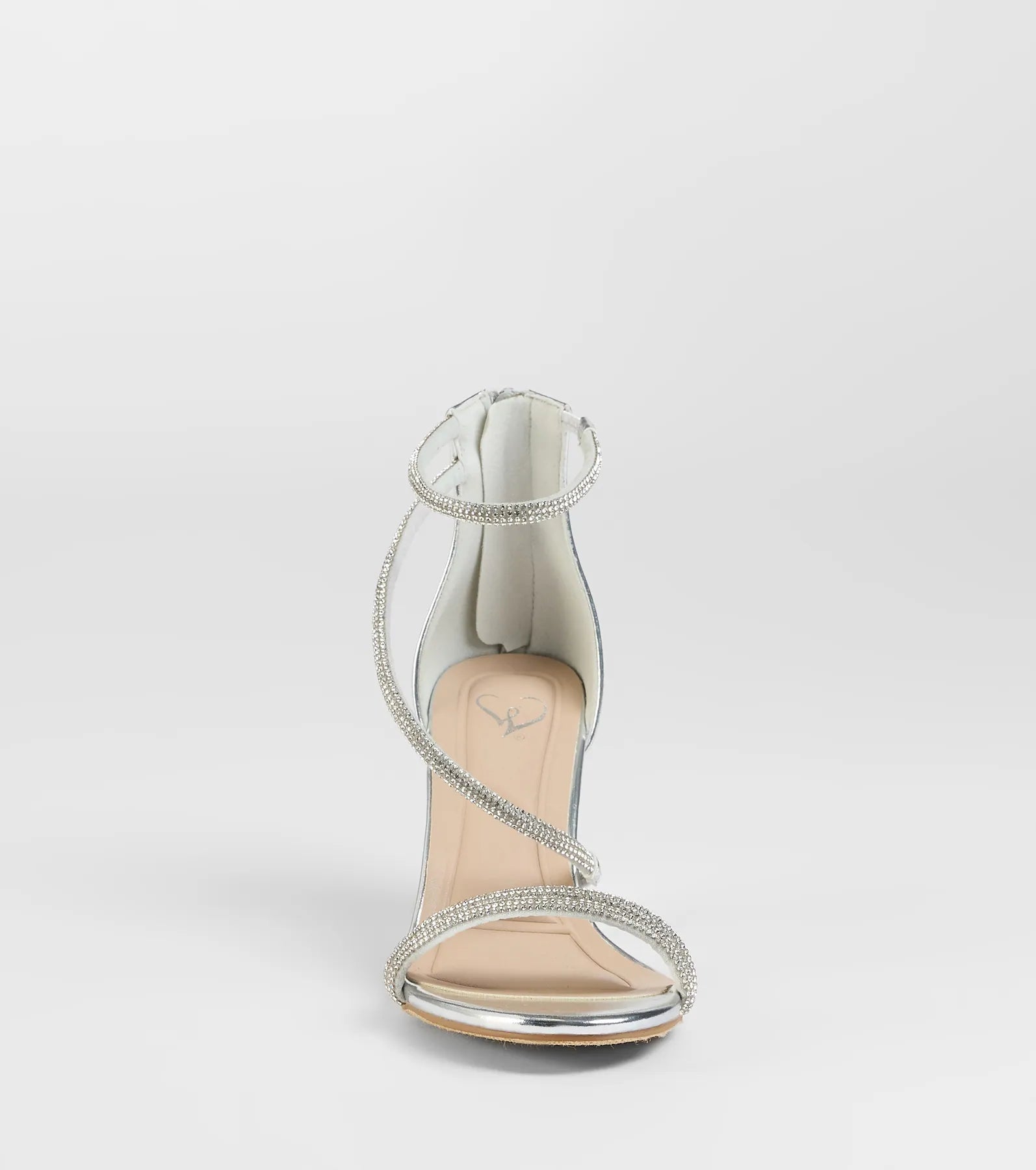 Love To Sparkle Rhinestone Strap Block Heels - Image 7