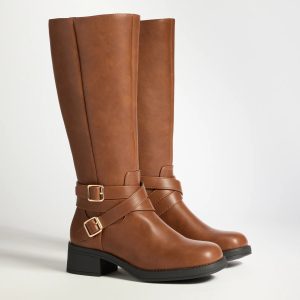 Effortlessly Edgy Under-The-Knee Boots