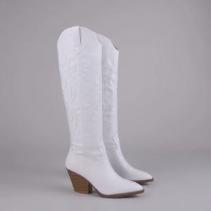 Lone Star Girl Knee High Cowboy Boots