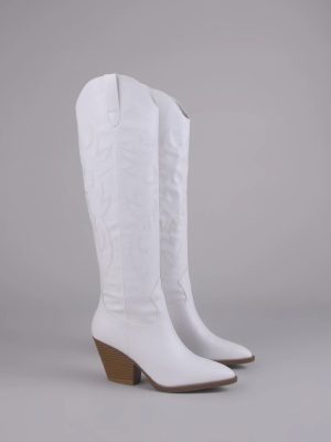 Lone Star Girl Knee High Cowboy Boots