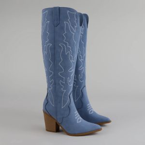 Kick Up the Fun Cowboy Knee High Boots