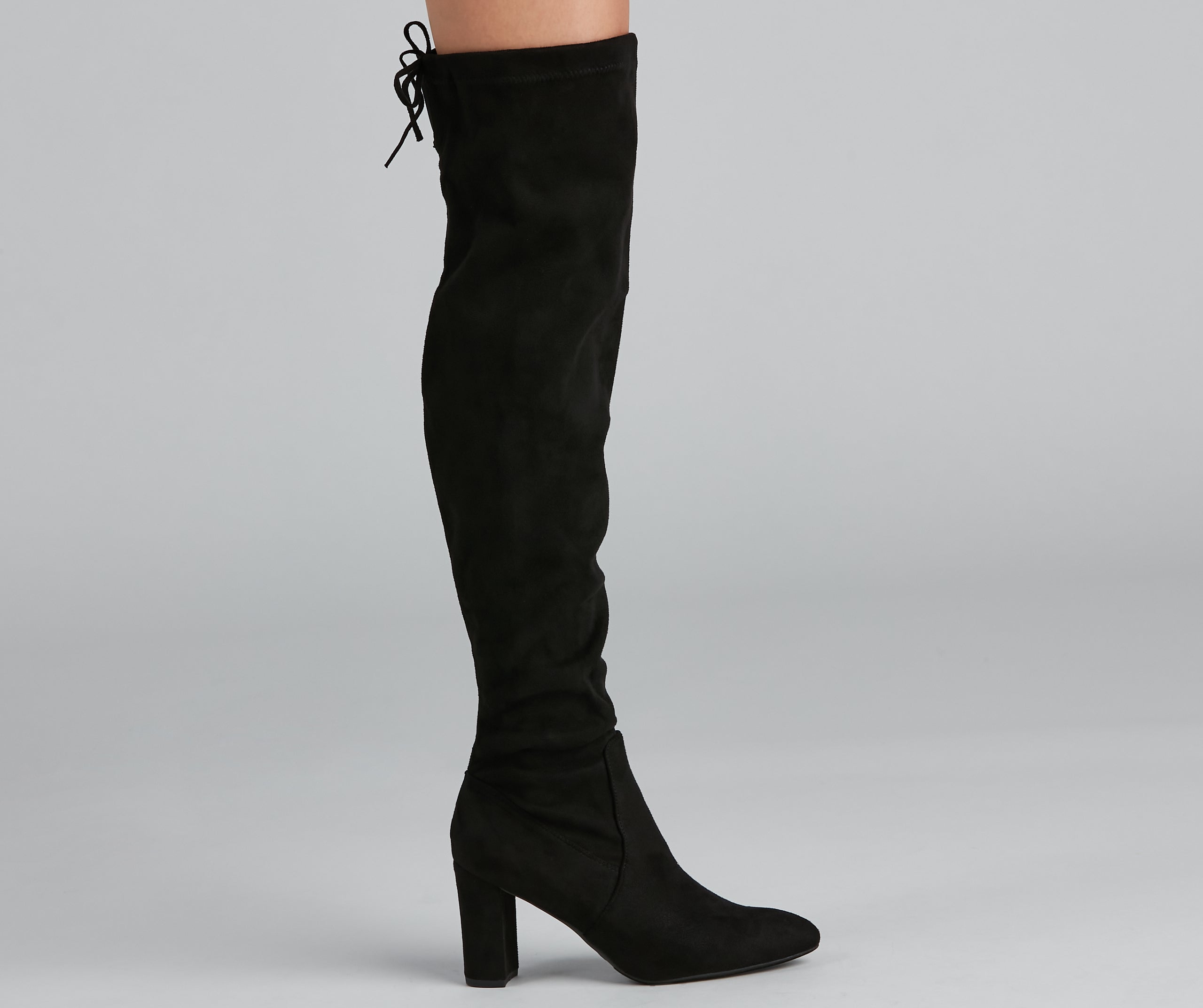 Classic Chic Faux Suede Boots - Image 3