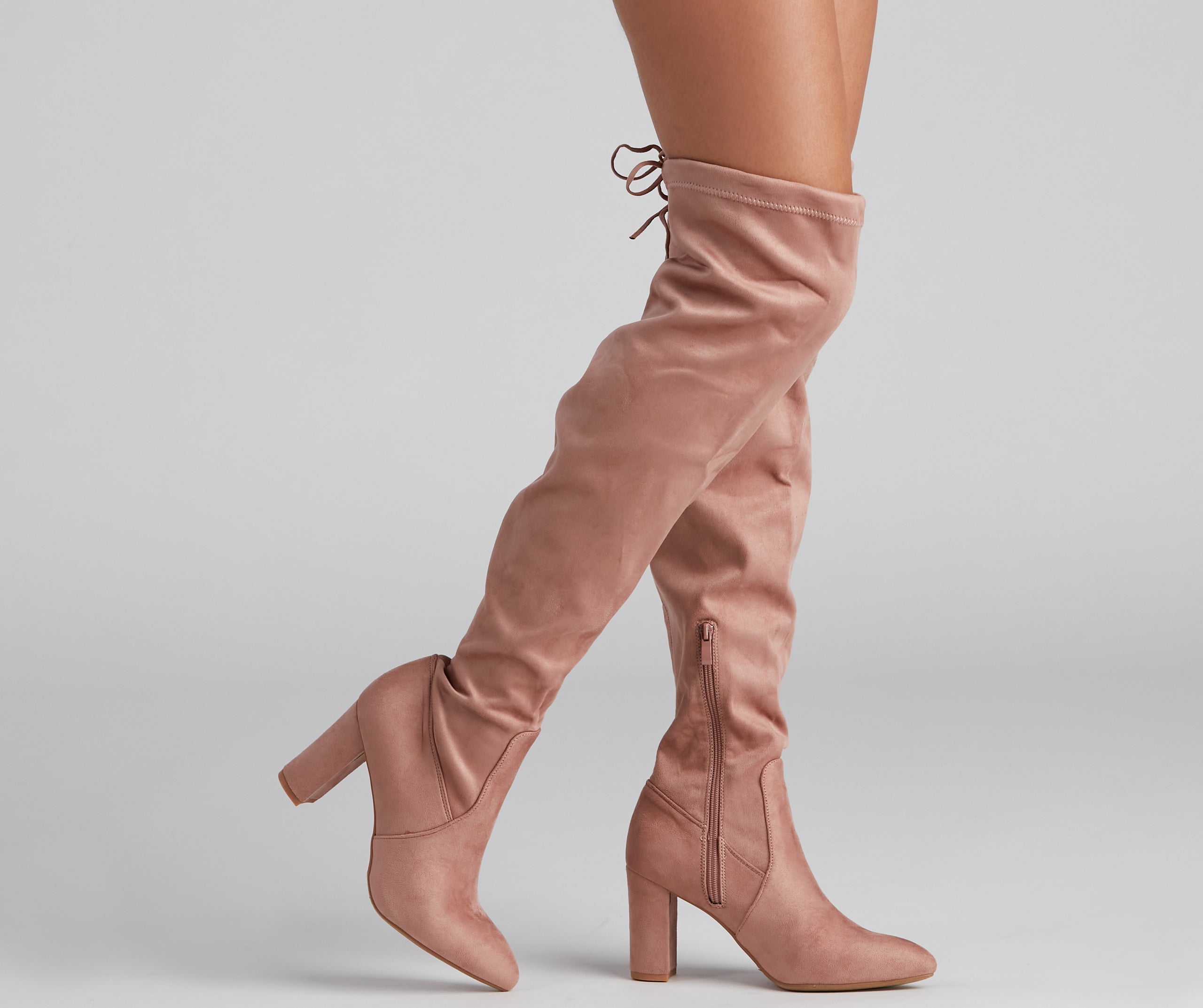 Classic Chic Faux Suede Boots - Image 9