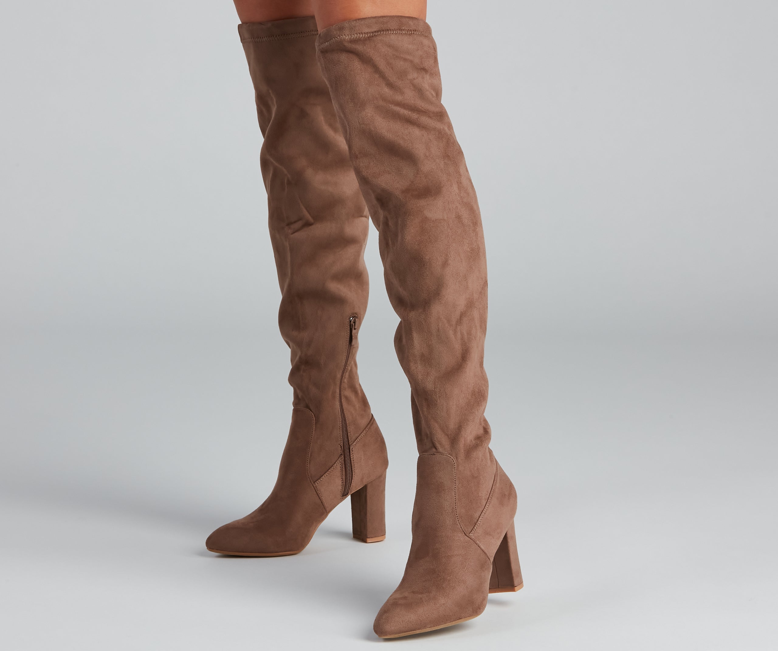 Classic Chic Faux Suede Boots - Image 5