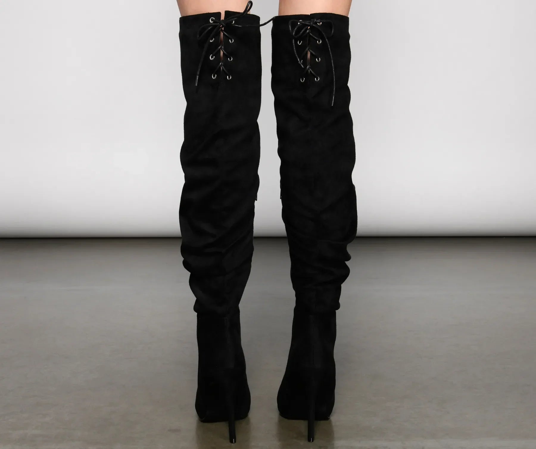 Run This Town Lace-Up Scrunched Boots - Image 5