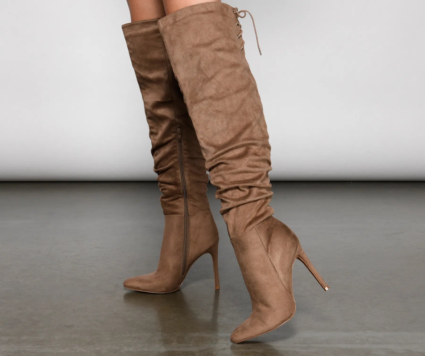 Run This Town Lace-Up Scrunched Boots - Image 11