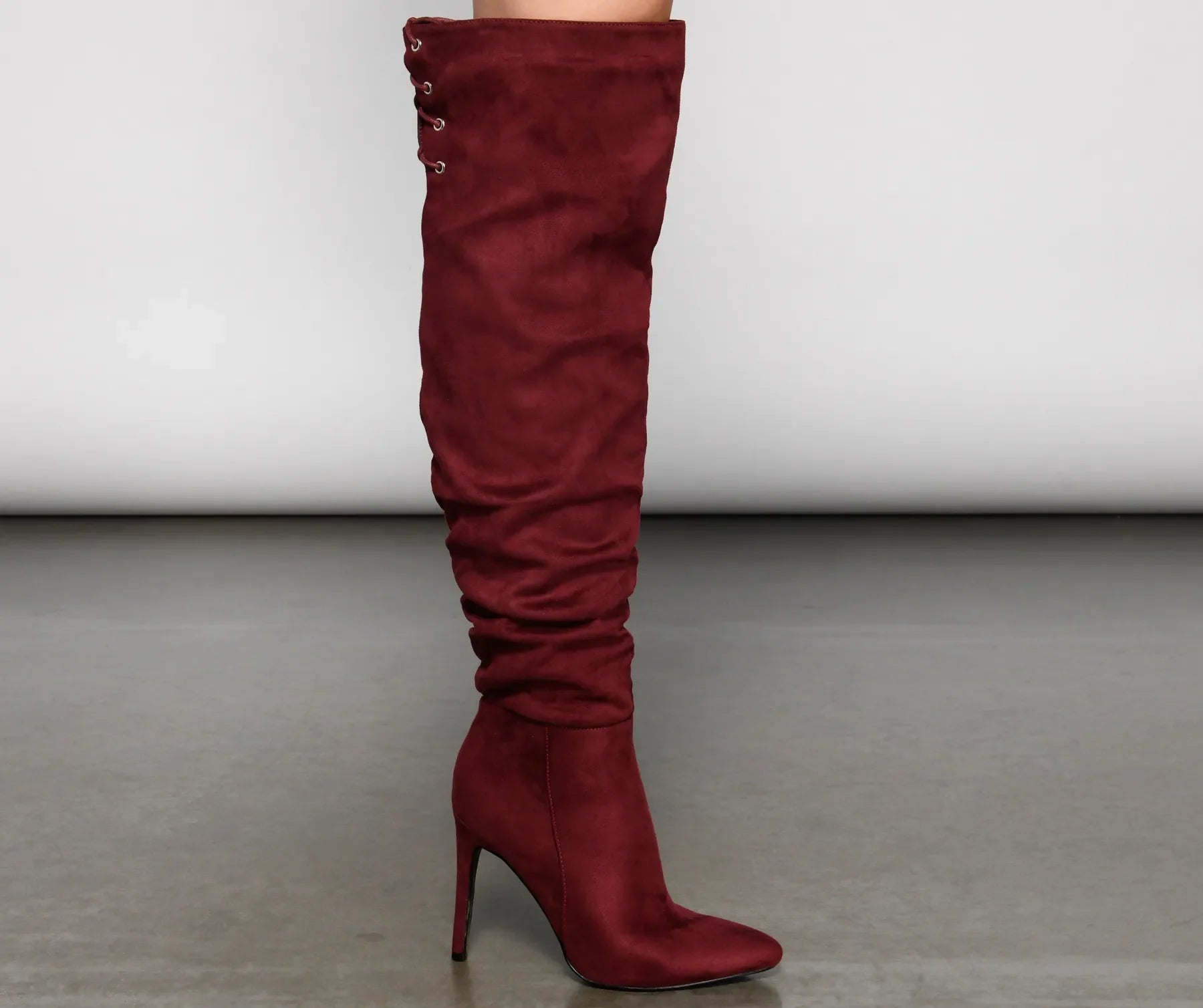 Run This Town Lace-Up Scrunched Boots - Image 9