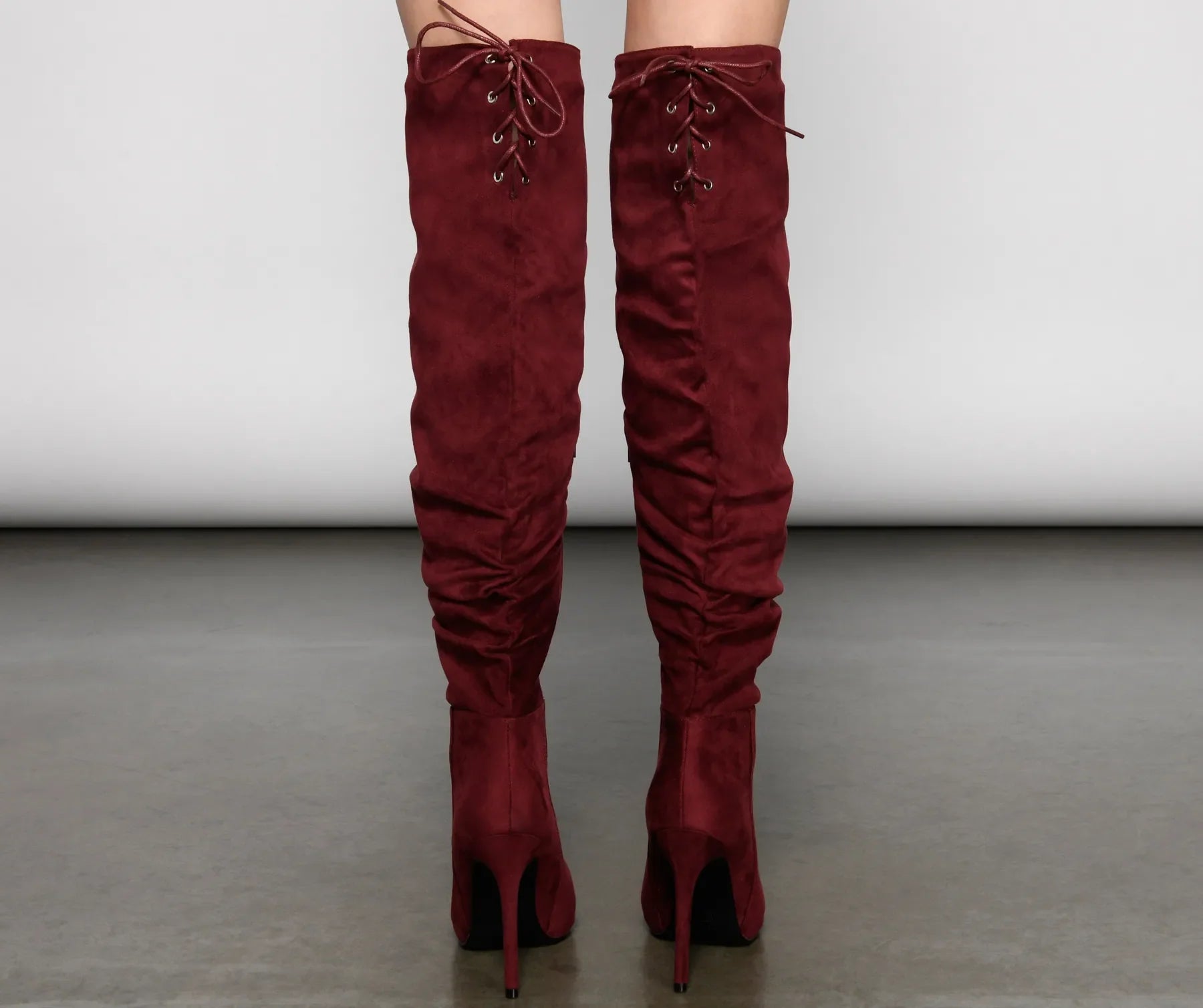 Run This Town Lace-Up Scrunched Boots - Image 10