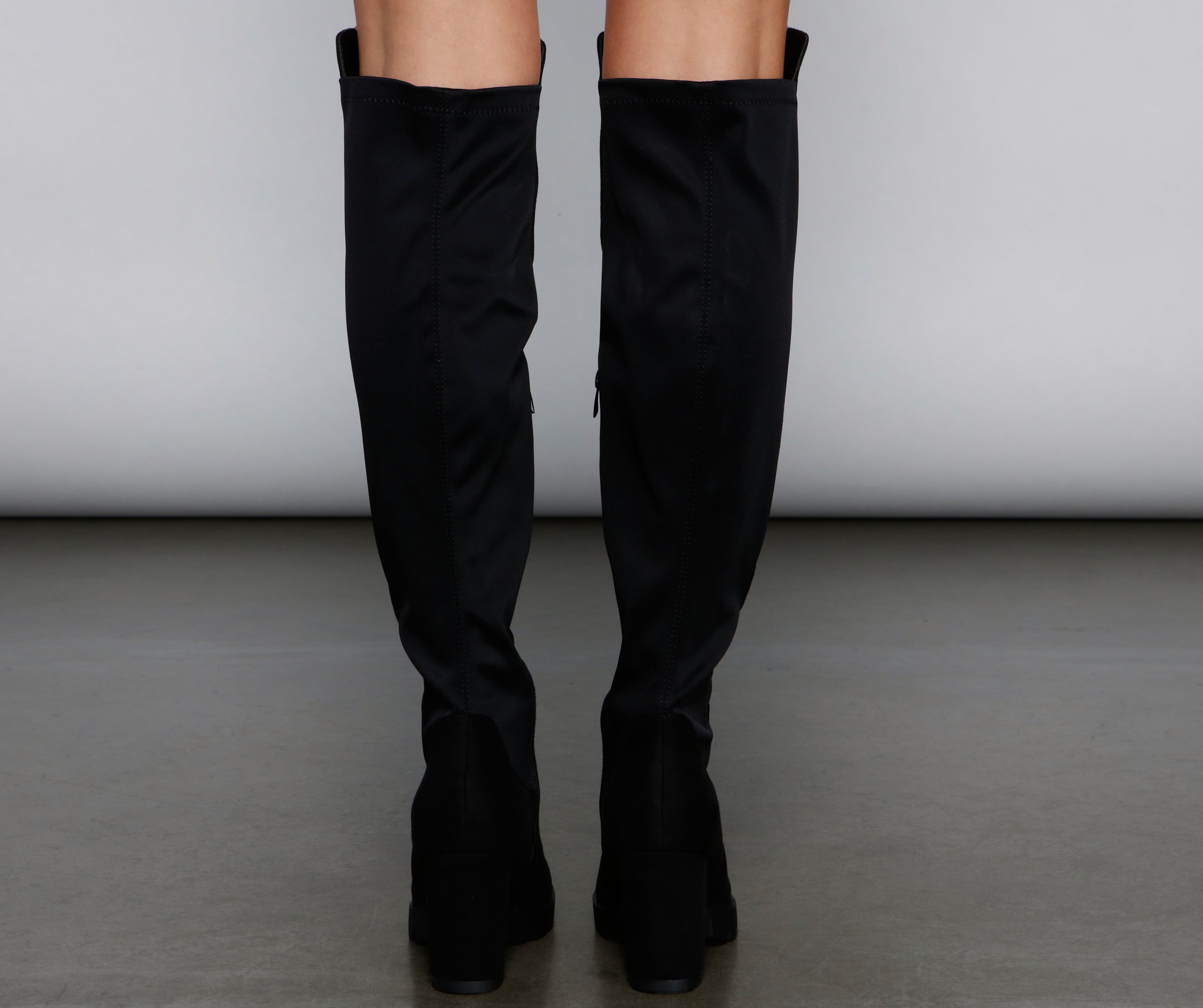 Trendsetter Knee-High Lug Boots - Image 5