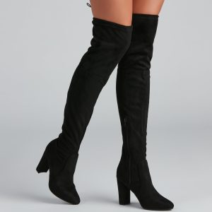 Stylish Moment Over The Knee Boots