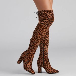 Leopard Love Over-The-Knee Boots