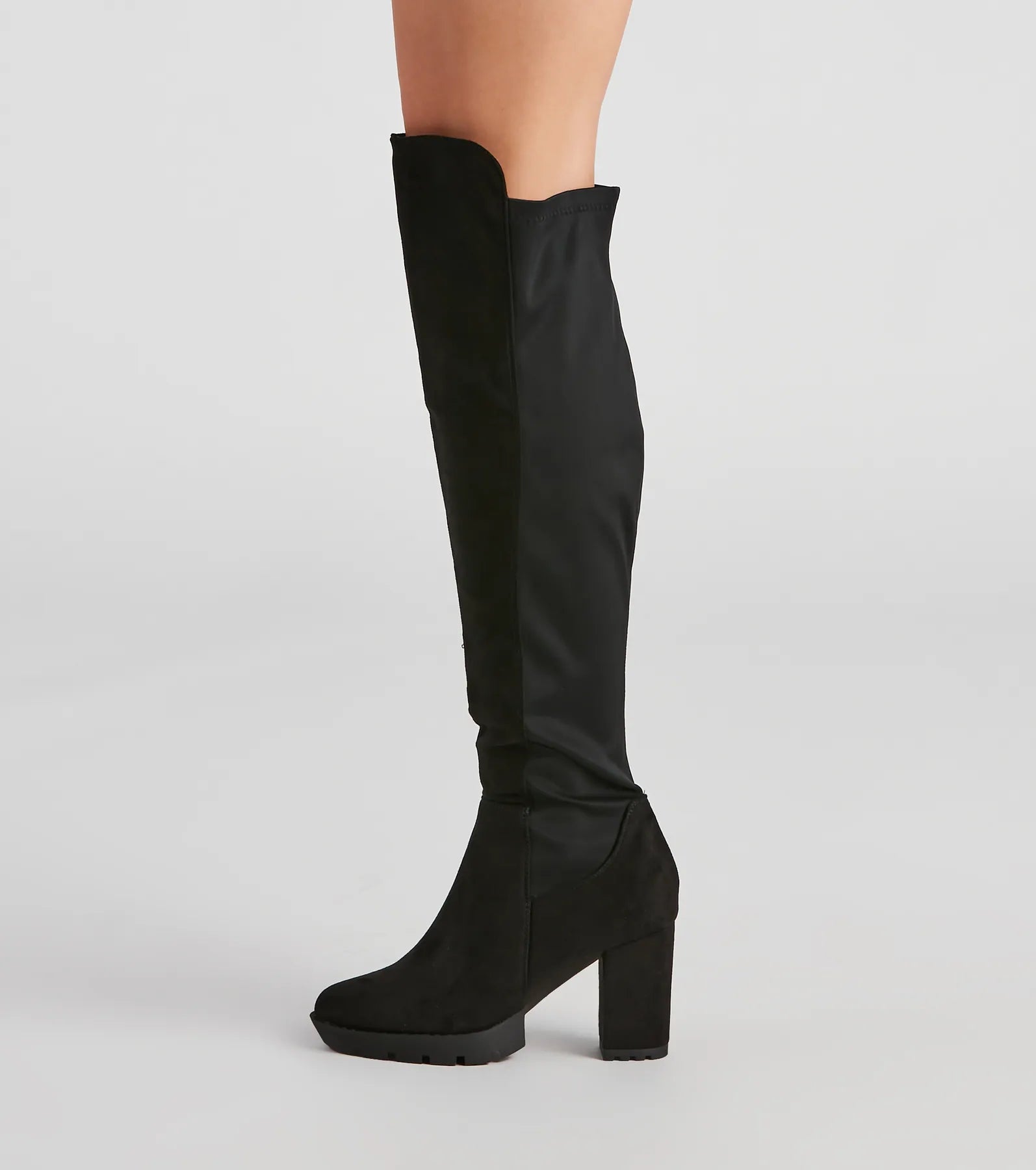 In Control Over The Knee Lug Boots - Image 3