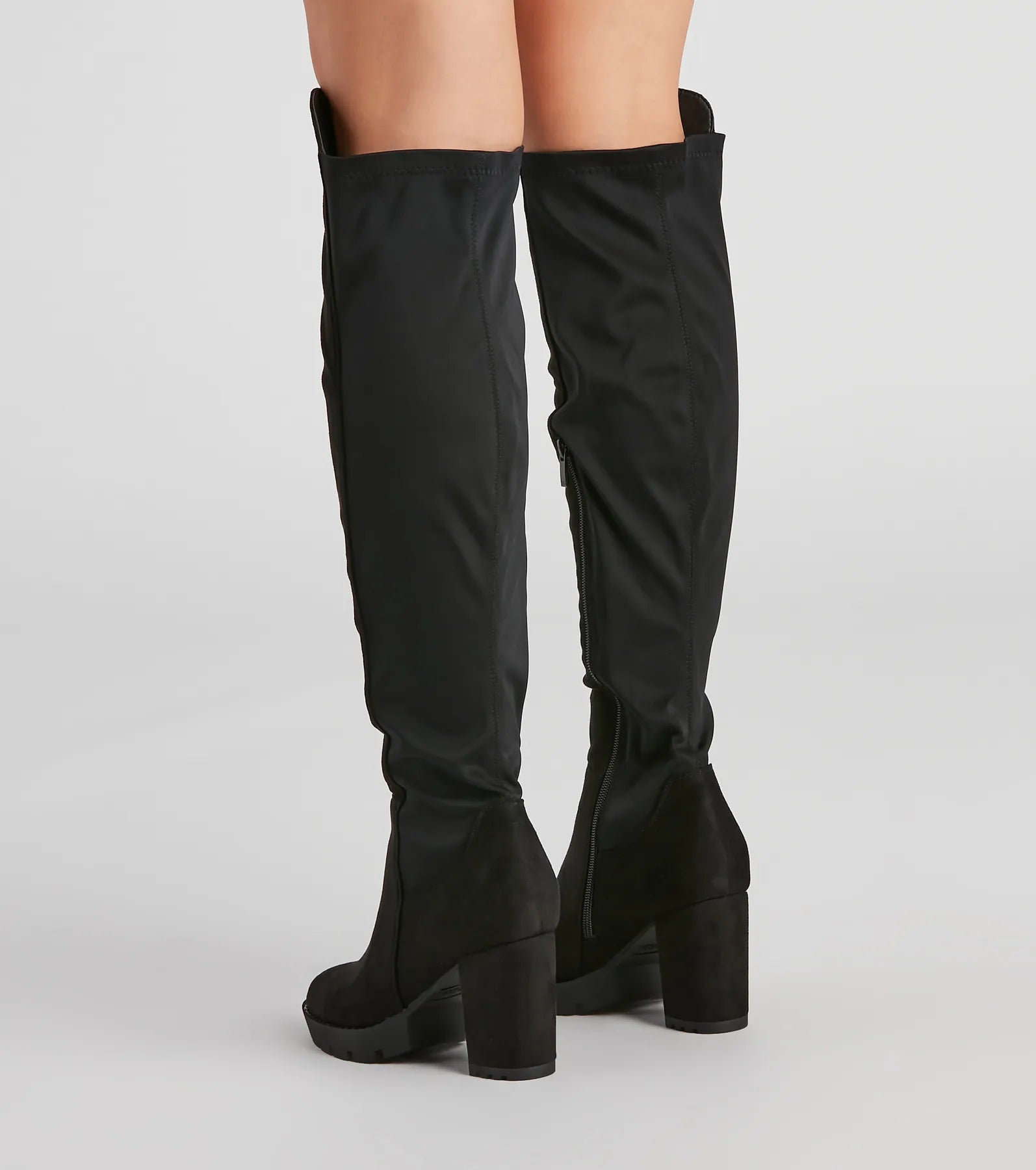 In Control Over The Knee Lug Boots - Image 4