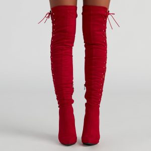 My Scene Lace Up Over The Knee Boots