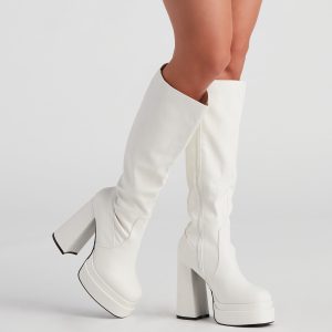 Rad And Retro Under The Knee Boots