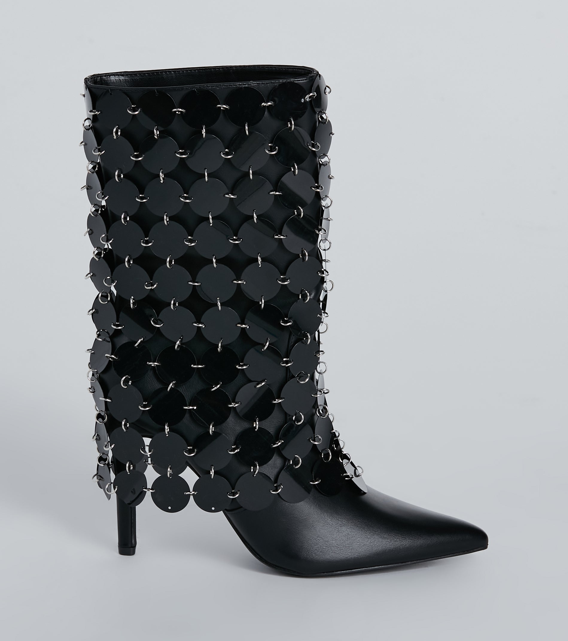 Flashy Glam Sequin Stiletto Boots - Image 3