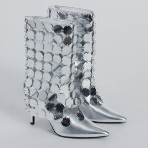 Flashy Glam Sequin Stiletto Boots