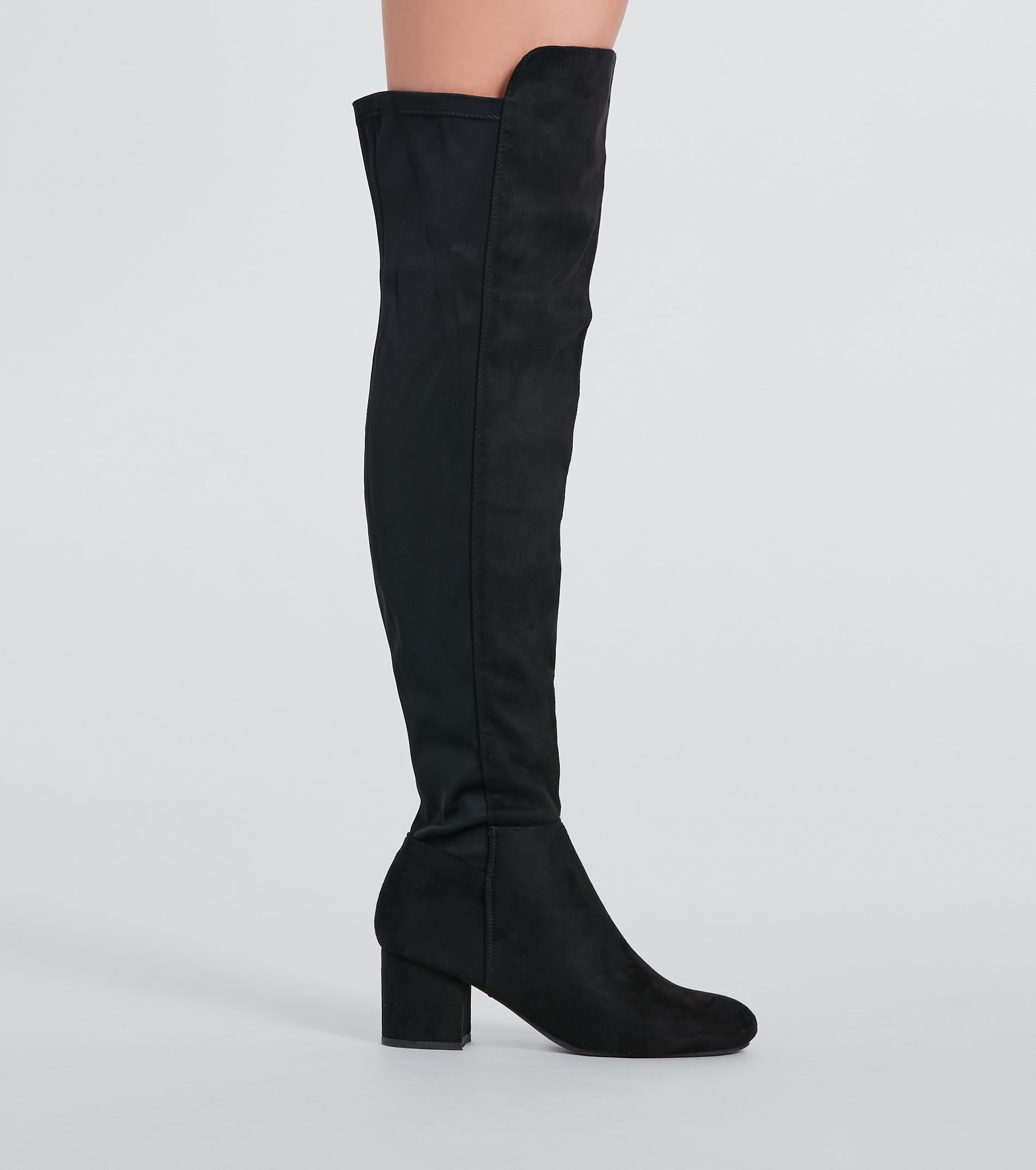 Style Staple Block Heel Over-The-Knee Boots - Image 2