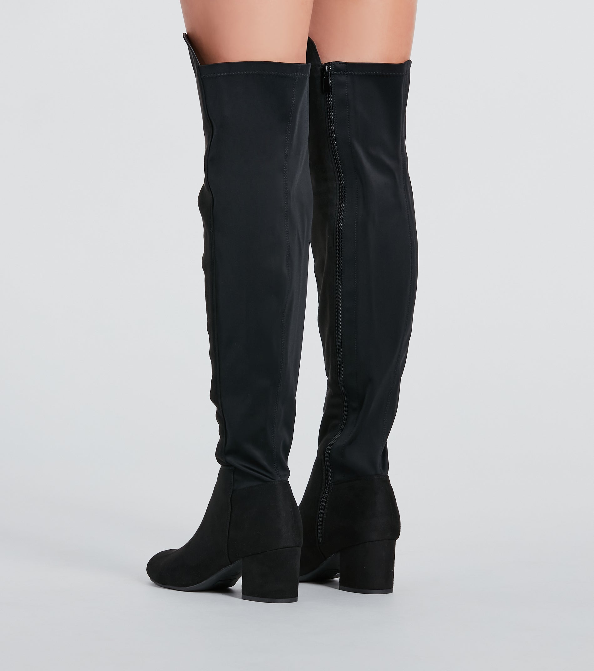 Style Staple Block Heel Over-The-Knee Boots - Image 4