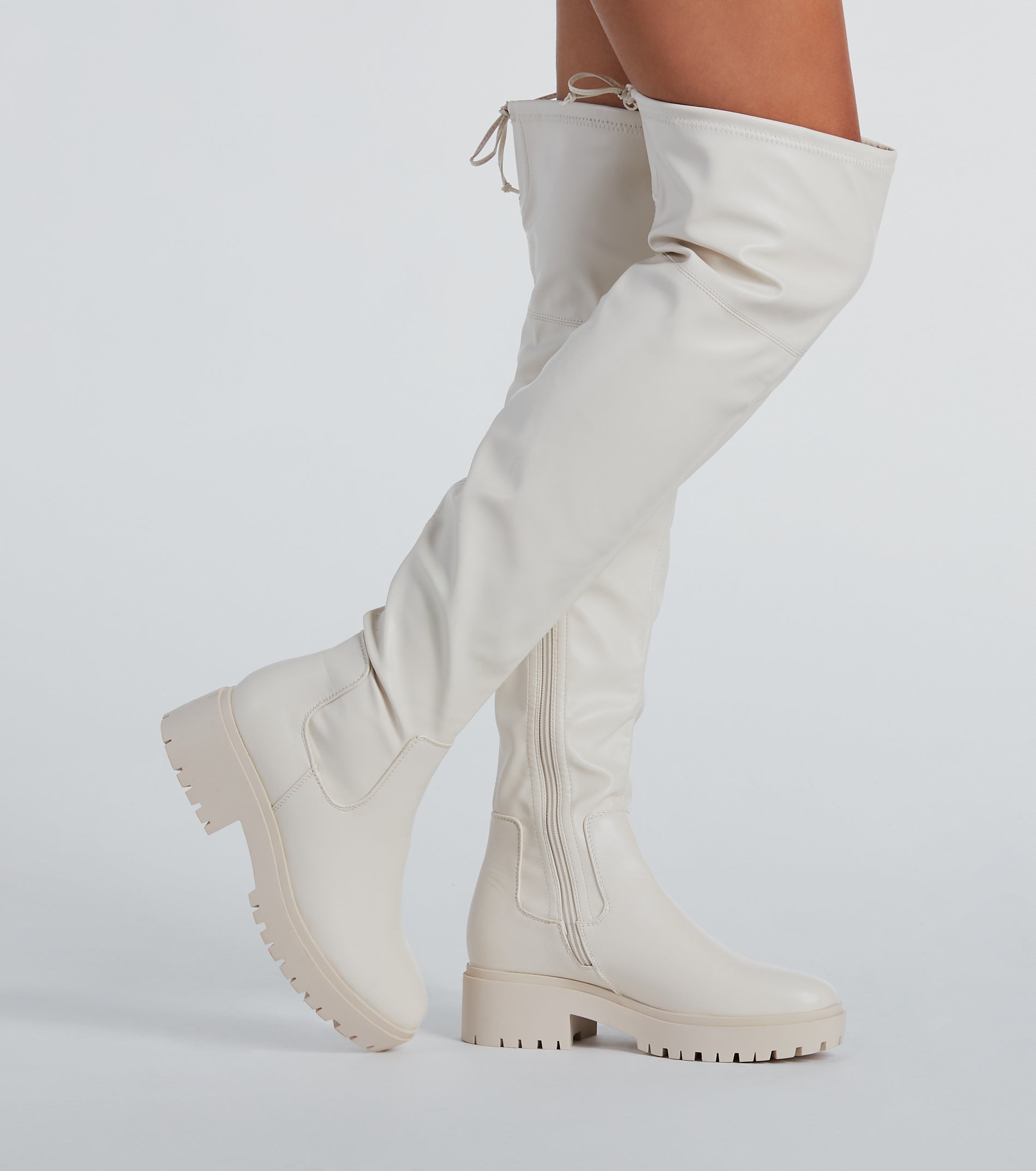 Stomp It Up Thigh-High Lug Boots - Image 5