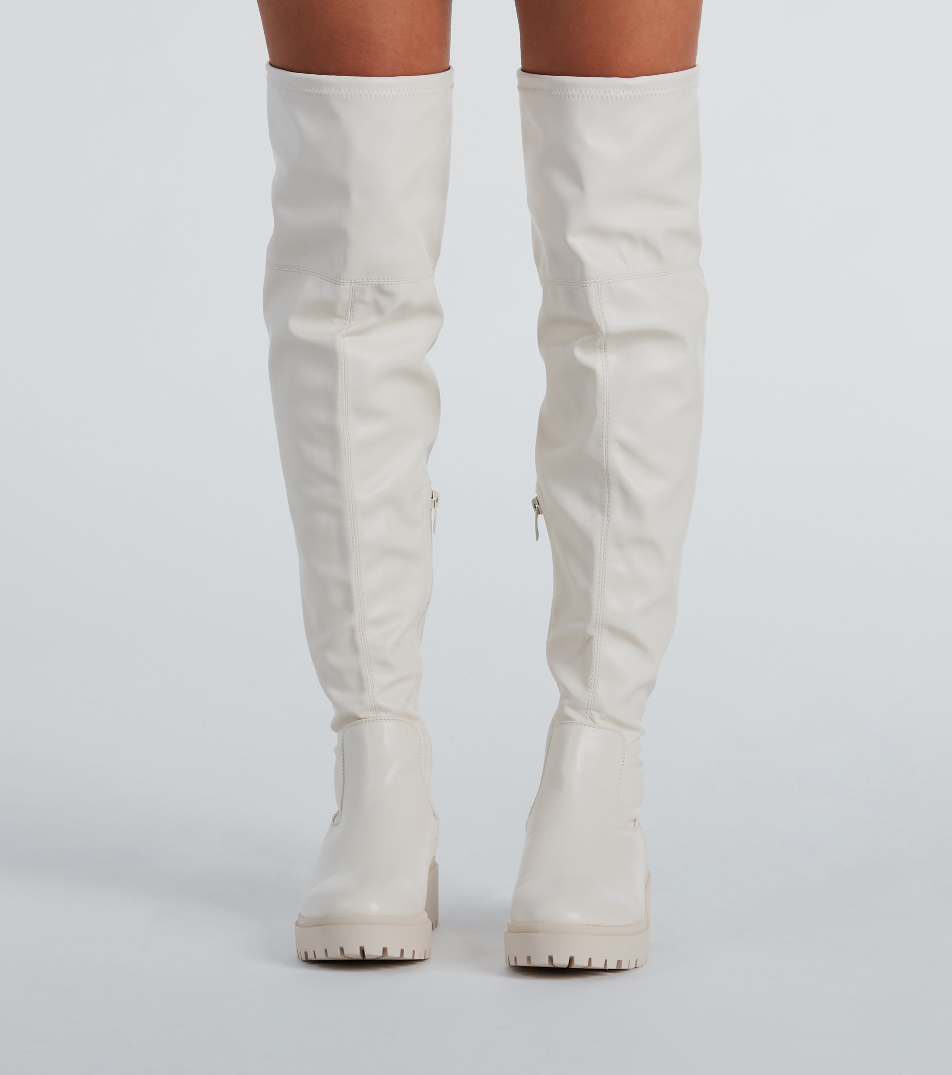 Stomp It Up Thigh-High Lug Boots - Image 6