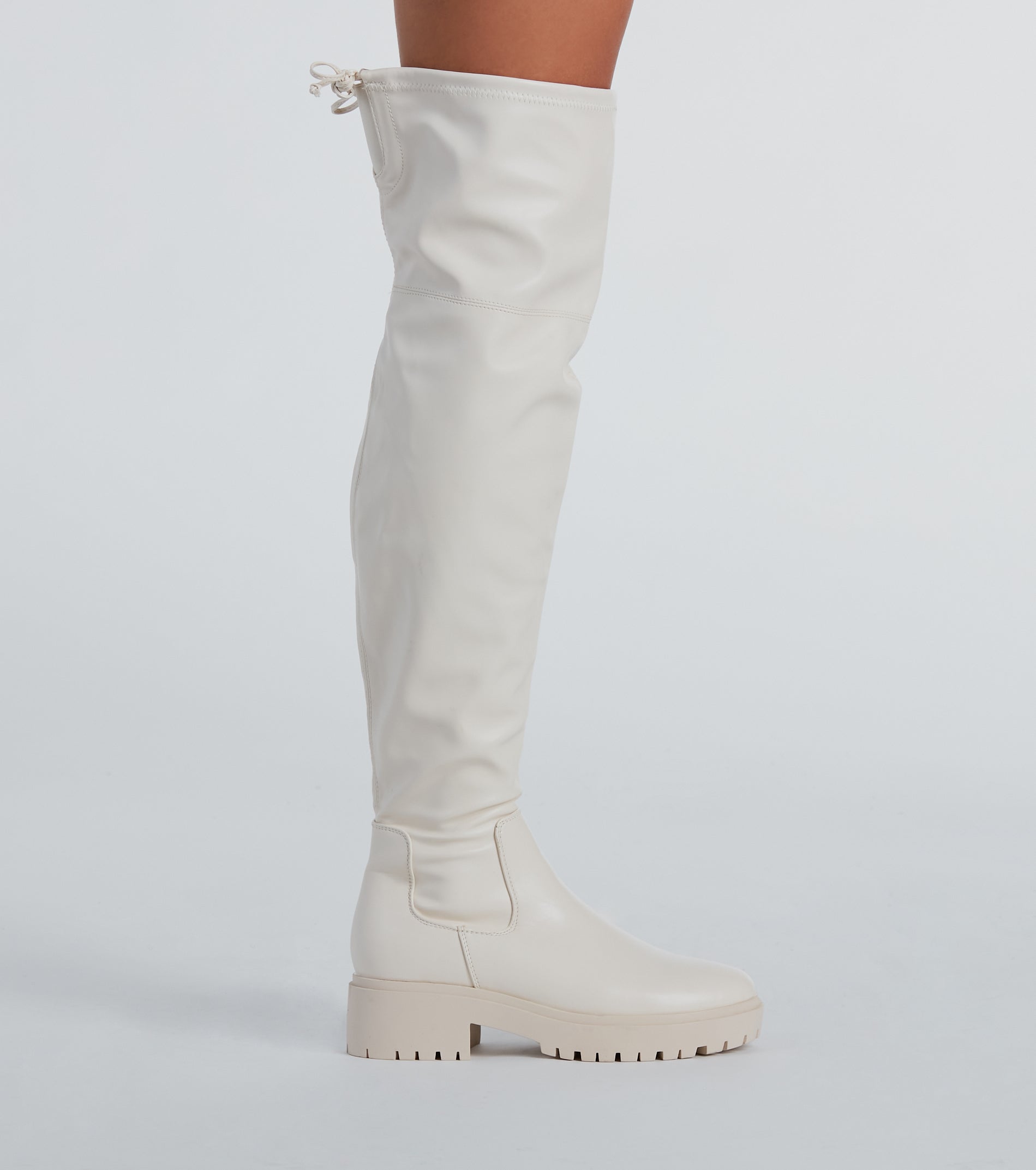 Stomp It Up Thigh-High Lug Boots - Image 7