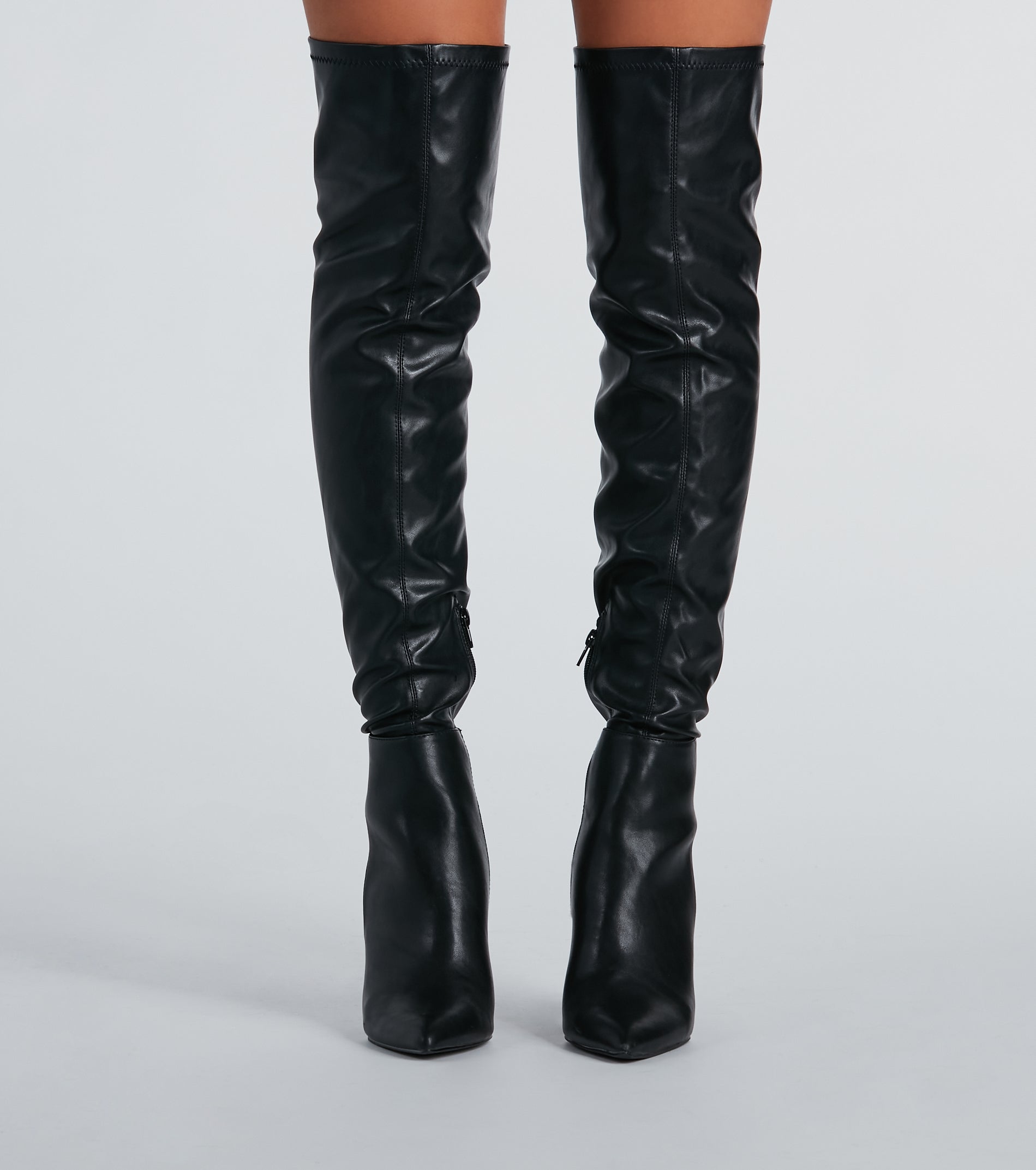 Standing Out Wedge Over-The-Knee Boots - Image 8
