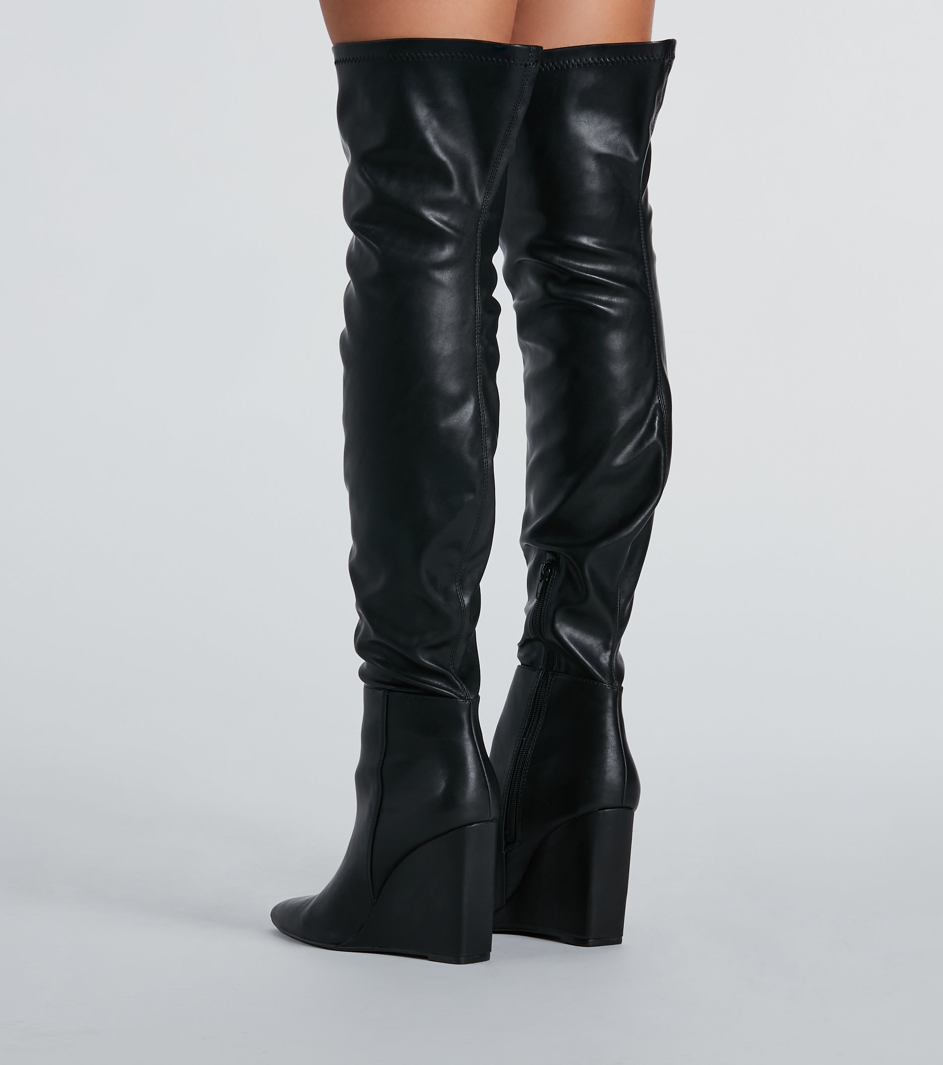 Standing Out Wedge Over-The-Knee Boots - Image 10