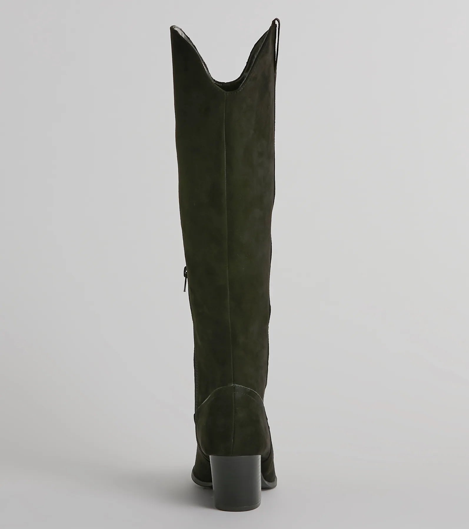 Get Struttin' Under-The-Knee Faux Suede Cowboy Boots - Image 5