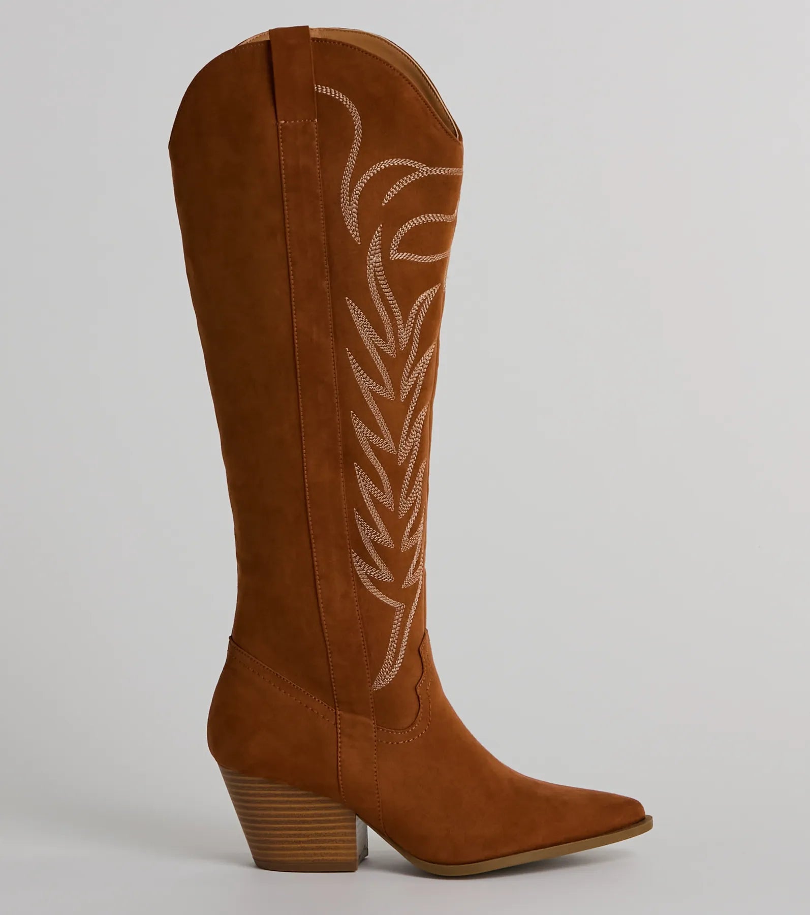 Kick Up The Dust Knee High Suede Western Boots - Image 2