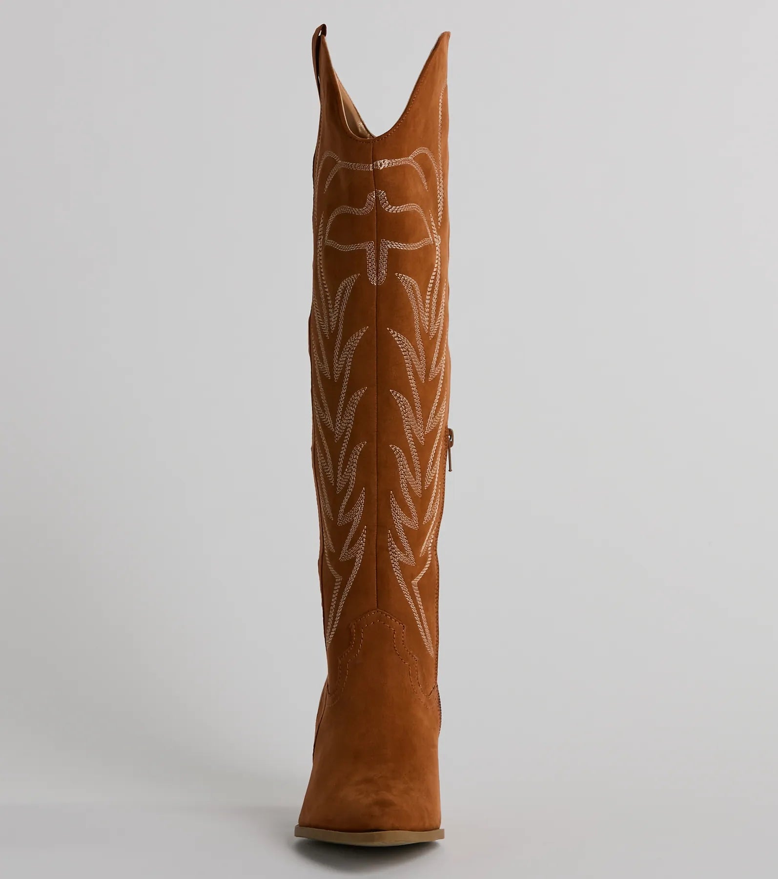 Kick Up The Dust Knee High Suede Western Boots - Image 3